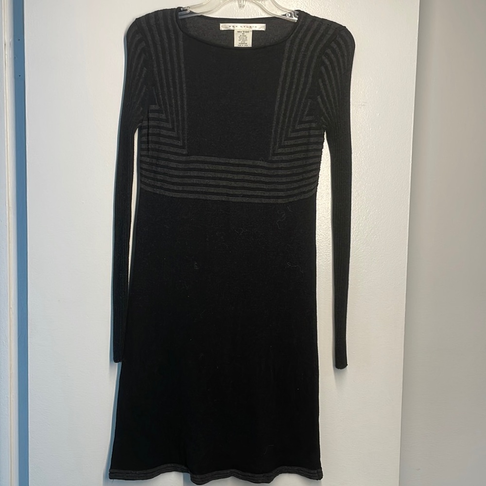Sweater dress black and gray